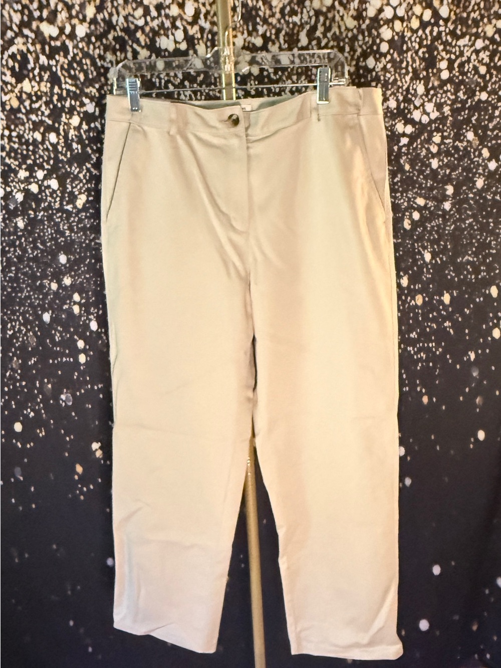 L.L. Bean Women's Light Beige Ankle Pants